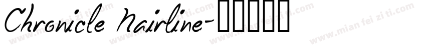 Chronicle Hairline字体转换